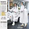 Impermeable Personalizado, Extendido y Engrosado, de Cuerpo Completo, de una Pieza, a Prueba de Tormentas, con Patrón de Logo, Área Grande para Mochila, Estilo Masculino, Diseño Largo de una Pieza