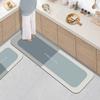 Fabricantes transfronterizos mayoreo simple viento cocina tapete de piso para el hogar sucio tapete antideslizante largo baño absorción de agua y aceite tapete para pies