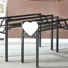 Prateleira Dobrável Mesa Simples Prateleira de Metal Suporte de Mesa Perna Simples Suporte de Pé de Mesa Perna de Mesa Prateleira de Armazenamento Quadrada de Ferro