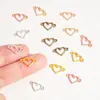 Atacado do Fabricante Joias de Liga Pingente Coração Vazado Pingente de Furo Duplo Colar Pulseira Joias DIY Acessórios Mais Vendidos