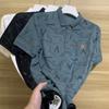 Polo de solapa simple y elegante de alta gama marca de moda para hombre ins verano líder camiseta top de manga corta para hombre ropa