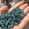 Jade natural A, cuentas sueltas de agua azul, cuentas de arroz, cuentas de transferencia Lutong, pulsera de bricolaje, collar, cuentas de aceite verde