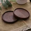 Posavasos Creativo de Madera Maciza Grabado de Logo Bandeja de Té Personalizada de Madera Soporte para Tazas Esterilla de Té Posavasos de Madera para Té Almohadilla Térmica Japonesa