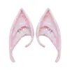 Venta Caliente Transfronteriza Halloween Mascarada Brillo Fino Orejas de Hada Goma Suave Fiesta Cosplay Orejas Puntiagudas elfo