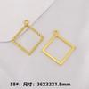 Accesorios para Joyería de Aleación DIY Accesorios de Pegamento UV de Resina Colgante de Marco Metálico Cuadrado Forma de Corazón Redonda Forma de Gota de Agua