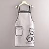 Delantal Impermeable de TPU Transparente para el Hogar, Cocina, a Prueba de Aceite, Cintura, Estampado para Mujer y Especial para Comer, Ropa de Trabajo Dispersiva para Adultos