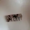 Pente Pequeno Presilha de Cabelo com Strass Retrô, Design Doce e Fashion, Presilha Lateral para Franja, Novo Acessório de Cabelo