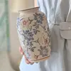 Nuevo Jarrón de Cerámica Estilo Chino para Arreglo Floral, Jarrón de Porcelana Azul y Blanca Vintage de Gama Alta para Recibidor, Adorno de Cerámica