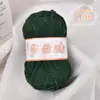 Hilo de Hilo de Hielo de Terciopelo de Nube Tejido a Mano Hilo Grueso DIY Bufanda de Tejido para Bebé Hilo para Cojín de Asiento de Muñeca Hilo para Zapatos de Ganchillo