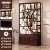 Novo Armário de Exposição Estilo Chinês, Prateleira Multiuso para Armazenamento de Chá, Divisória Decorativa para Sala de Estar, Armário de Exposição e Armazenamento para Sala de Chá do Escritório