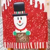 Fundas de silla de Navidad, artículos decorativos, Papá Noel, muñeco de nieve, renos, fundas de respaldo de silla impresas digitalmente, fundas para taburetes, decoraciones de mesa