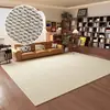 Tapete para Sala de Estar de Sisal Sintético, Tapete de Piso Monocromático Moderno e Simples para Quarto, Cobertura Completa de Grande Área, Tapete de Cabeceira Absorvente de Poeira