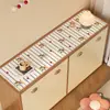 Mantel de Mesa para Aparador de Dibujos Animados, Tapete Protector para Encimera de TV, Mantel para Mesa de Entrada, Impermeable y a Prueba de Aceite, Tapete Anti-Suciedad para Zapatero sin Lavado