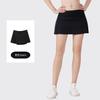 [En Stock] Falda de Tenis Ld con Tres Pliegues para Mujer, Falda Deportiva Plegada de Dos Piezas Falsas de Cintura Alta Anti-Exposición para Yoga Fitness