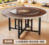Mesa de Comedor Redonda de Madera Maciza A6T Mesa Redonda Mesa de Comedor para Hogar Apartamento Pequeño Mesa Redonda con Plato Giratorio Panel de Mesa Redonda Separado Mesa Redonda
