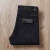 Estación europea otoño e invierno gruesos alta gama lujo ligero color sólido simples suaves microelásticos casuales combinan con todo jeans rectos para hombre