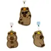 Toalla de Mano de Dibujos Animados Linda Capibara Tipo Colgante Cocina Baño Toalla Terciopelo de Coral Absorbente Secado Rápido Toalla de Mano