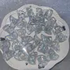 [Serie Plateada Láser] Joyería Hecha a Mano Luminosa de Luciérnaga DIY - Flor de Resina