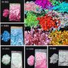 Lentejuelas para manicura transfronterizas lentejuelas mixtas purpurina maquillaje COS actuación en discoteca funda de teléfono DIY epoxy 15g
