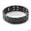Pulsera de Acero de Titanio para Hombre de Doble Fila Magnética Moda Europea y Americana Pulsera de Acero Inoxidable Más Vendida en Tiktok