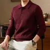 Nuevo Suéter de Punto para Hombre Otoño/Invierno 2026 con Cuello Semiabierto, Moda Clásica para Hombre