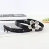 Cinturón de Mujer Estilo Nuevo Cinturón de Girasol Versátil Decorativo Estilo Ins Moda Tendencia Personalidad Cinturón Negro Suave Mayoreo