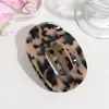 Acessório de Cabelo Garra de Cabelo com Estampa de Leopardo Elegante de Alta Qualidade, Grampo de Cabelo Plano Doce e Colorido, Nova Moda Transfronteiriça