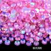 Não. 30 fundo plano diamante de vidro strass diy jóias de unhas redondas de cristal pedra caso do telefone móvel boneca vara broca cerca de 6,5 milímetros