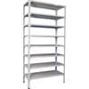 Estantería Ancha de 35 Pulgadas, Estante de Piso para Balcón Cocina Zapatero, Estante de Exhibición para Supermercado, Estante de Almacenamiento para Almacén, Acero Angular Engrosado