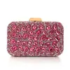 Bolso Pequeño Cuadrado de Diamantes Completos de Alta Gama para Mujer, Bolso de Mano de Noche, Bolso de Noche de Diamantes Acrílicos de Lujo para Bodas
