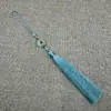 Recordando Xiangfei 12B-7 Hebilla Ping An Borla Antigua Colgante Oreja diy Hecho a Mano Cintura Hanfu Joyería Clásica Cheongsam