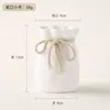 Vaso de Flor de Estilo Cream Nordic para Sala de Estar com Listras Verticais Brancas Decoração de Arranjo de Flores Vaso de Plástico Moderno Simples
