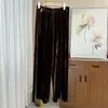 Novas calças casuais femininas de estilo chinês para primavera e outono, de cintura alta, perna reta, com efeito emagrecedor e design versátil
