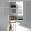 Estante de almacenamiento para pared de baño transfronterizo, gabinete de pared para baño, estante de almacenamiento en capas para el área del lavabo