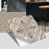 Pegatinas de suelo de baldosas de estilo europeo portugués transfronterizo para decoración de suelo de baño y dormitorio, pegatinas de pared esmeriladas gruesas, autoadhesivas e impermeables