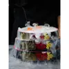 Prato de Gelo Redondo para Sashimi Retangular Peixe Sashimi Salmão Placa de Gelo Pode Ser Usado Adicionando Água Comercial