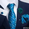 Venta Caliente Transfronteriza para Hombre Negocios Gama Alta Corbata Formal de Bolsillo para Negocios Set de Corbata 8cm Grande Suministro Listo