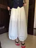 Calça pantalona oca estilo japonês para mulheres, estilo fino de verão, novo modelo 2026, cintura alta, emagrecedora, fluida, calça casual para mulheres baixinhas