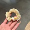 Lazo para el pelo de Gato Kt con Encaje Dulce para Niñas, Goma para Cola de Caballo Versátil de Dibujos Animados, Cuerda para el Pelo Estilo Bosque Ins de Alto Valor