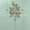 Flores Artificiais Douradas, Eucalipto Dourado e Folhas de Ginkgo, Flores de Plástico, Folhas Douradas, Materiais para Arranjo de Flores Balde da Fortuna de Natal e Festival da Primavera