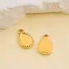 Acessórios de Pingente em Aço Inoxidável 304 em Forma de Gota Simples Feito à Mão DIY Acessórios para Colar Pulseira Chaveiro Joias Atacado