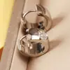 2025 Nuevos Pendientes al por mayor de Acero de Titanio Color Conservante con Relieve de Bambú Moda Retro Diseño Retro de Nicho Pendientes