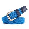 Cinturón elástico tejido nuevo, venta al por mayor, suministro directo de fábrica, accesorios de ocio para mujer, cinturón fino de lona.
