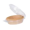 Fabricante de Papel para Air Fryer Fresh Life Cor Original Revestimento de Papel Descartável para Air Fryer Prato Descartável Revestido de Papel Refeição