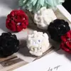 Nuevas Cuentas de Terciopelo Vintage Dobles C con Agujero Recto para DIY, Cuentas Sueltas para Cadenas de Teléfono, Llaveros, Cadenas de Bolsos y Accesorios de Joyería