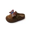 Zapatos Birkenstock para Niños con Lazo de Oso Estilo Nuevo Primavera 2026 Niños y Niñas Suela Suave Antideslizantes Slip-On Zapatillas Cerradas