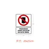 Varias pegatinas de advertencia en tamaño de España: 20X25Cm