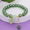 Pulsera de Cuentas de Trébol de Cuatro Hojas Pulsera de Vidrio de Trébol de Cuatro Hojas Estilo Chino Joyería Mejor Amiga Hebilla de Seguridad Pulsera Fresca Venta al por Mayor