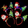 Tiara de Natal Transfronteiriça Tiara de Chifres Festa de Halloween Adereço de Cabeça Fada das Flores Barraca Mercado Noturno Brinquedo Luminoso