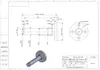 Montaje de Brida Articulada Flotante Tipo Brida Redonda Eje con Ranura para Anillo de Retención Pasador Voladizo 45# Núcleo de Eje WHE01